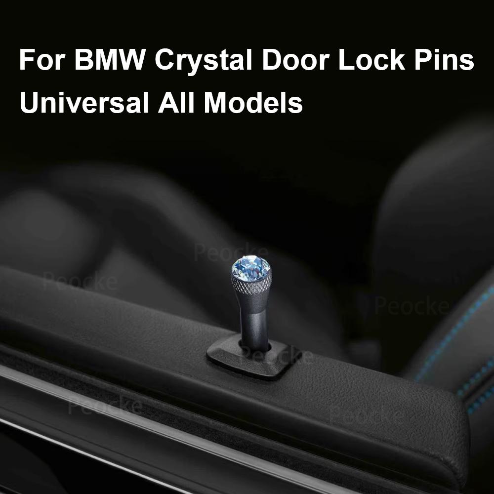 Universal Alle Modelle Für BMW Kristall Türstiftverriegelung G30 G20 X5 G05 G06 X3 G01 G08 G11 G12 F10 F20 F30 Einfache Installation Autoinnenraum