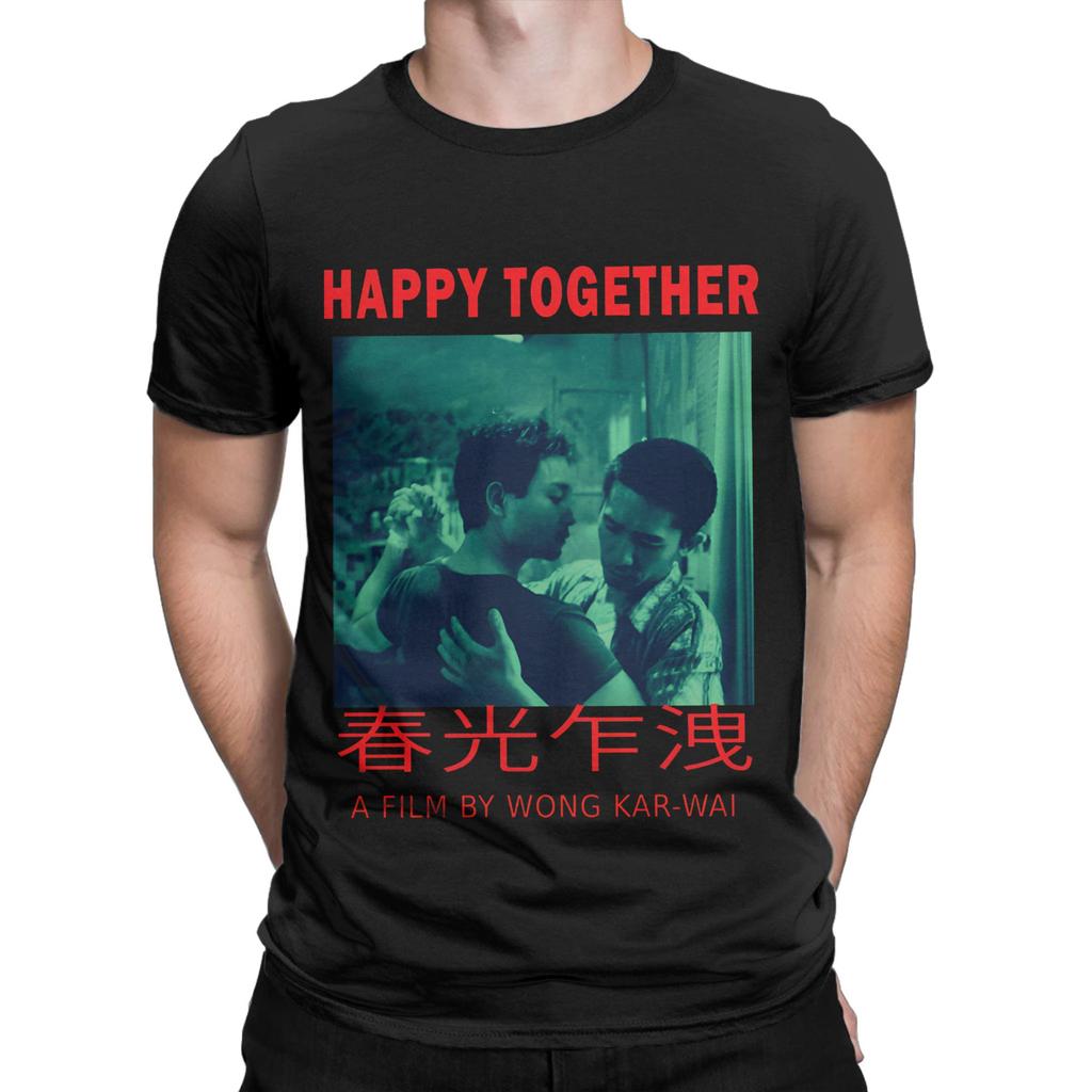 Camiseta Unisex de Película de Wong Kar Wai Camiseta Divertida Manga Corta Cuello Redondo Camisetas Algodón Puro Tops Gráficos