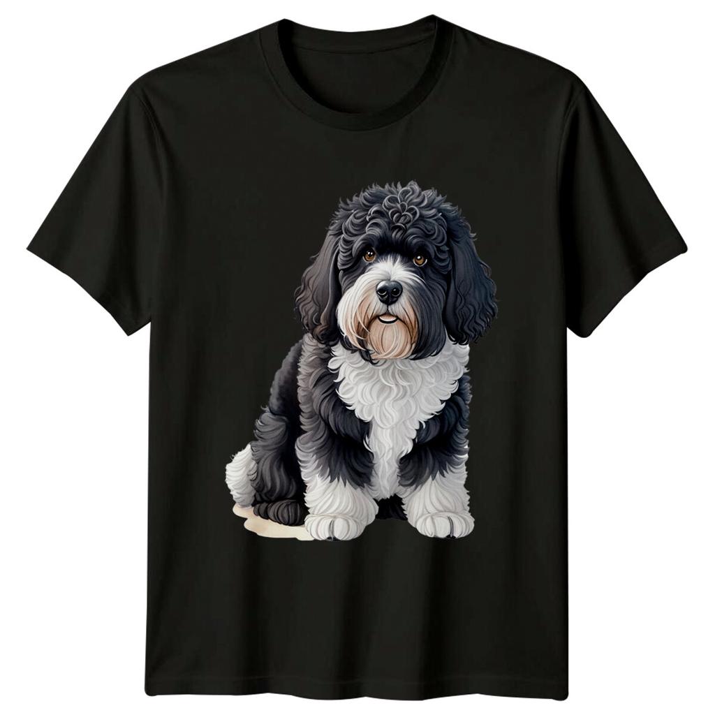Cute Havapoo Dog Breed Pet Portrait Graphic TShirt