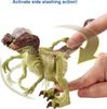 Mattel Jurassic World Realistic Mini Action Figure Slash Velociraptor 4 and GWN32 Attack! [Dinosaur Toy] [Ages Up]