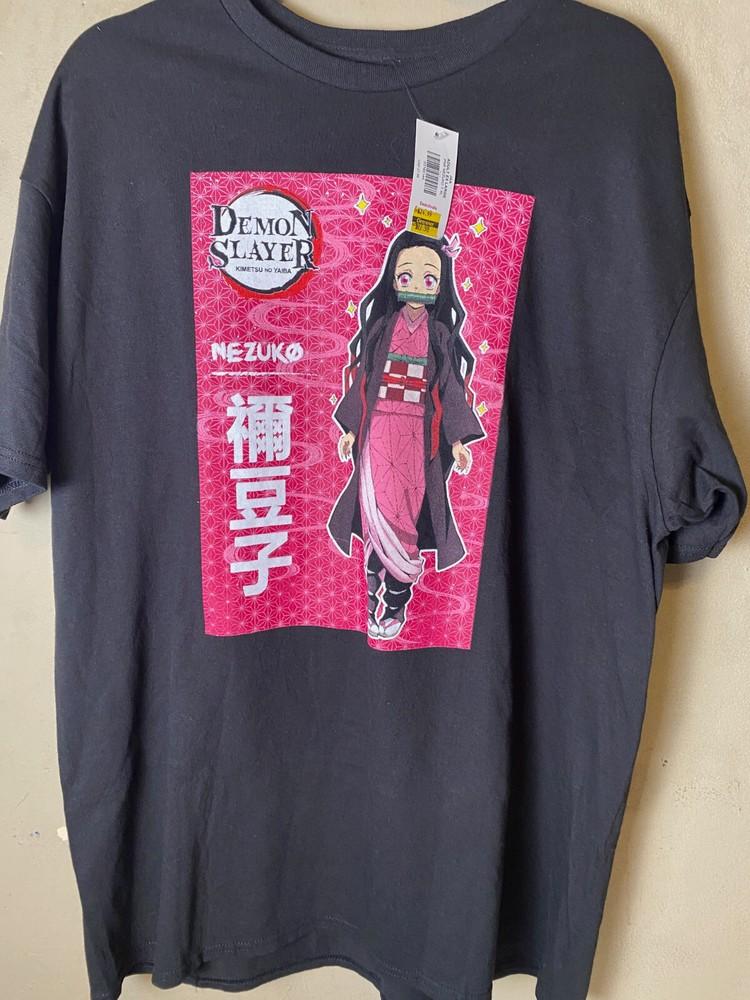 DEMON SLAYER Nezuko Kamado Kanji Pink Box Unisex Graphic Tee SZ XL-NWT Unisex T-Shirt XXXXL