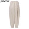 BITCED Damenmode, lässig, einfarbig, bedruckt, Hosen und Caprihosen