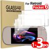 1-3 Stück HD Klares Gehärtetes Glas für Retroid Pocket 6 Fingerabdruckresistenter Displayschutz Kratzfeste Schutzfolien für Spielkonsolen