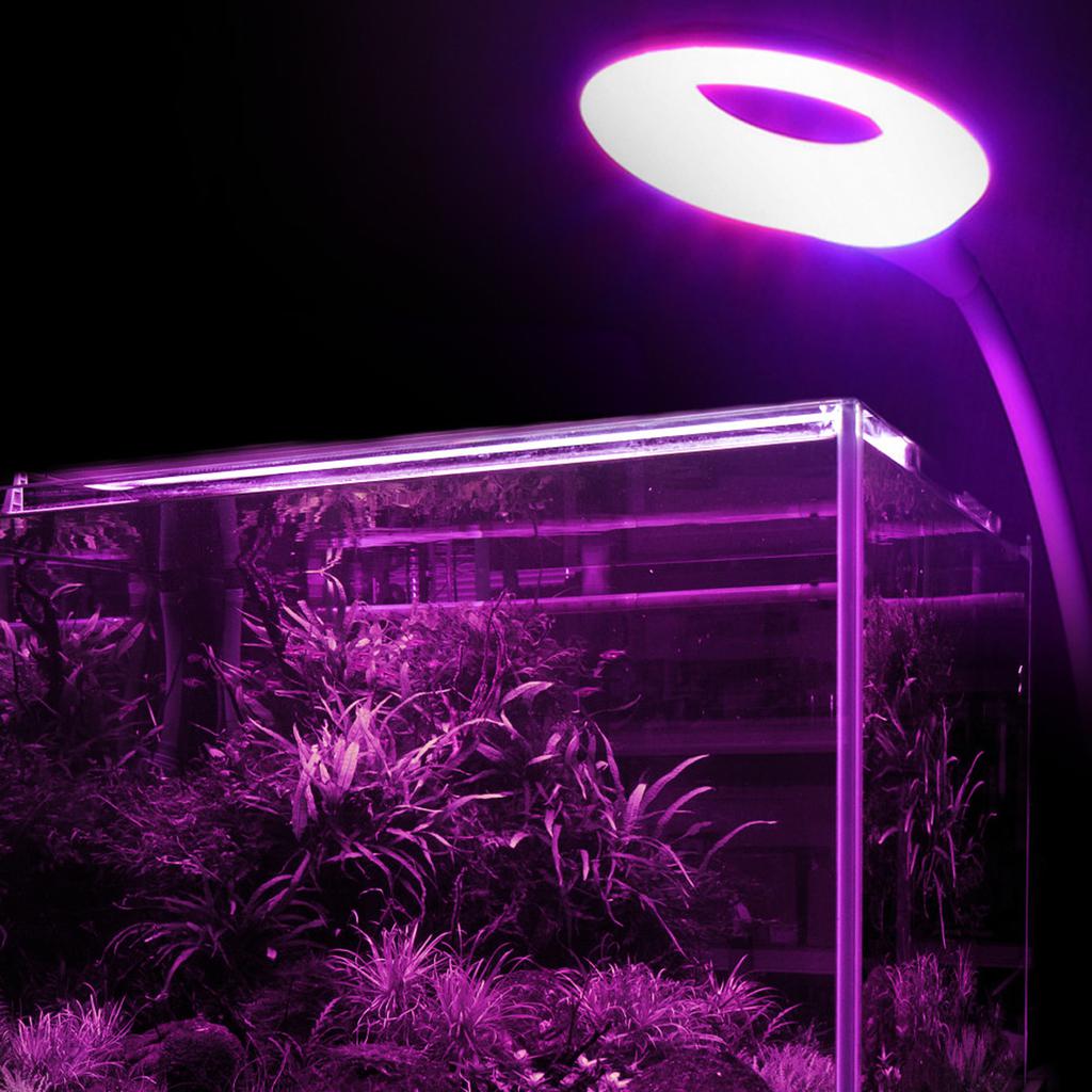 3W USB LED Pflanzenwachstumslampe Einstellbar Aquarium Wasserhosen Licht Weiß