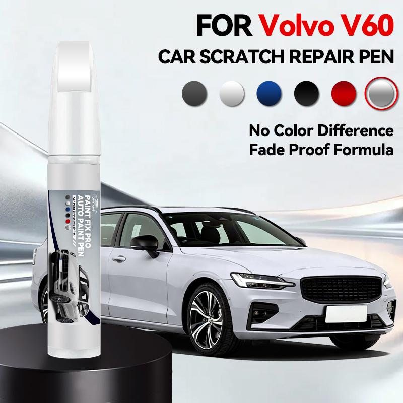 

For VOLVO V60 2010-2025 P1 SPA Paint Repair Pen Touch Up Scratch Remover DIY Auto Accessories Black White Blue Red Silver Grey срібний