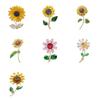Delicate Sunflower Shaped Pin With Smooth Brims Stylish Accessory For Office Event And Casual Outfits