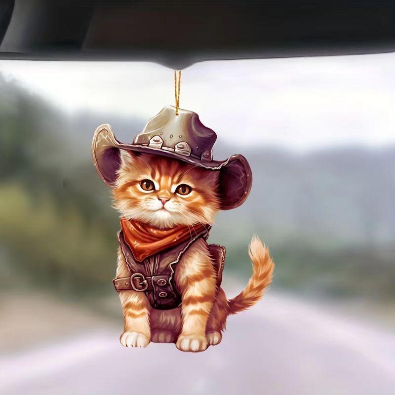 Car Acrylic Stylish Pendant Perfect For Decorative Touch In Vehicles And Trees Holiday