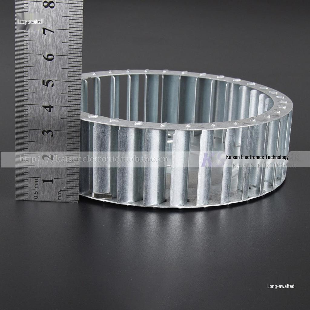 Galvanized High-Temp Motor Fan Impeller, 120mm Diameter, 34mm Height, 43mm Depth, 6mm/8mm Inner Hole