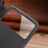 Genuine Leather Clear View Window Phone Case for IPhone 16 15 Plus 14 13 12 Pro Max Magnetic Flip Holder Cover