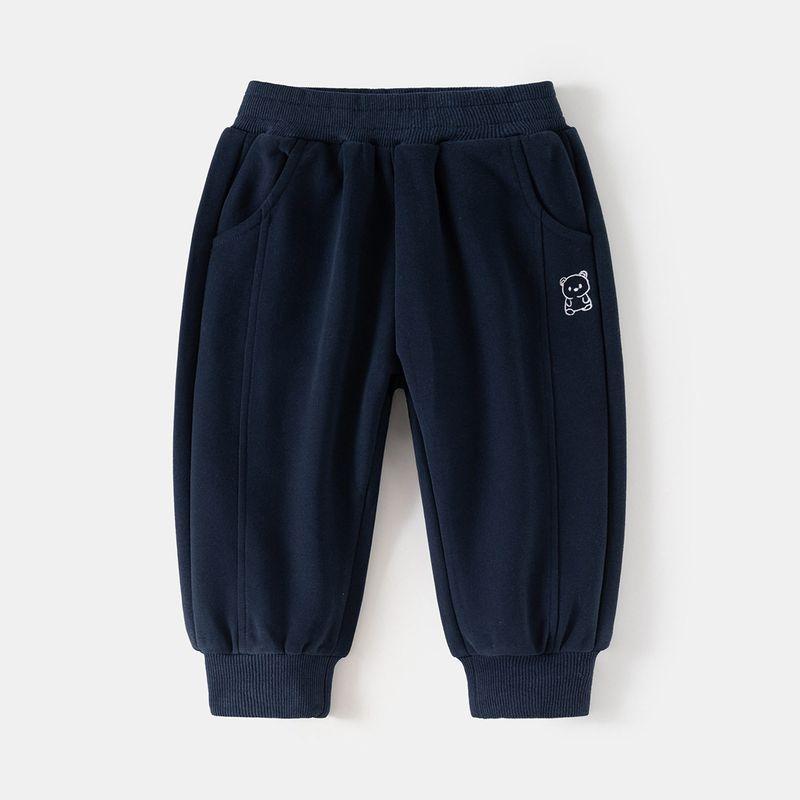 Spring and Autumn Boys' Sports Pants K-style Babies' Trousers Kids Casual Sweatpants Children Simple Pen Bear Ankle Banded Pants
