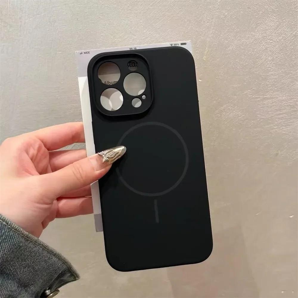 

For Magsafe Bumper Phone Case For For Iphone 17 16 Pro Max 15 14 13 12 Pro Max Plus Wireless Charging Silicone Cover iPhone 12 Pro
