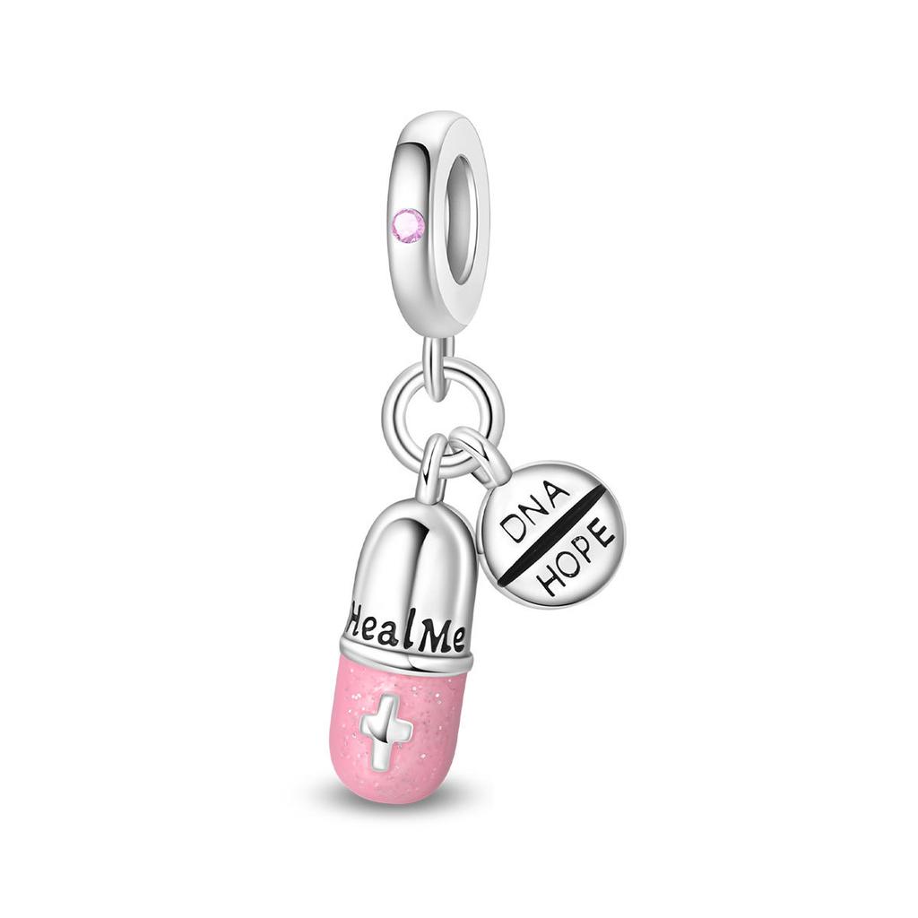 DIY Bracelet Charms Tooth Pill Medicine Box Ambulance Nurse Theme Beads For Jewelry Making