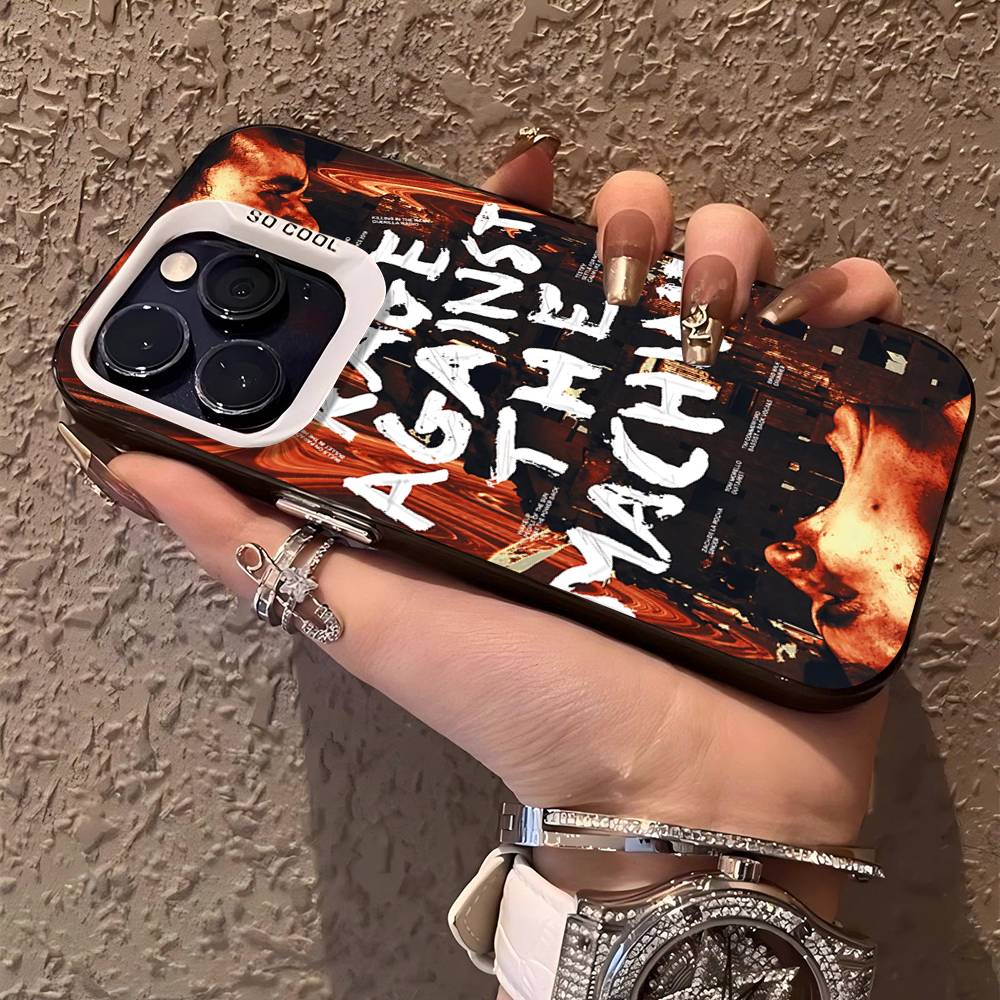 R-Rage A-Against T-The M-Machine Band Phone Case Color Silver Shell For IPhone 17 16 15 14 13 12 11 Pro Max Plus