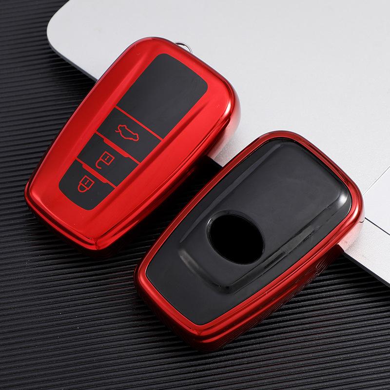 New TPU Car Key Case For Toyota Prius Camry Corolla C-HR CHR RAV4 Prado Izoa Levin Avalon 2018 2019 2020 Car Key Case Shell Cover Keychain Protector