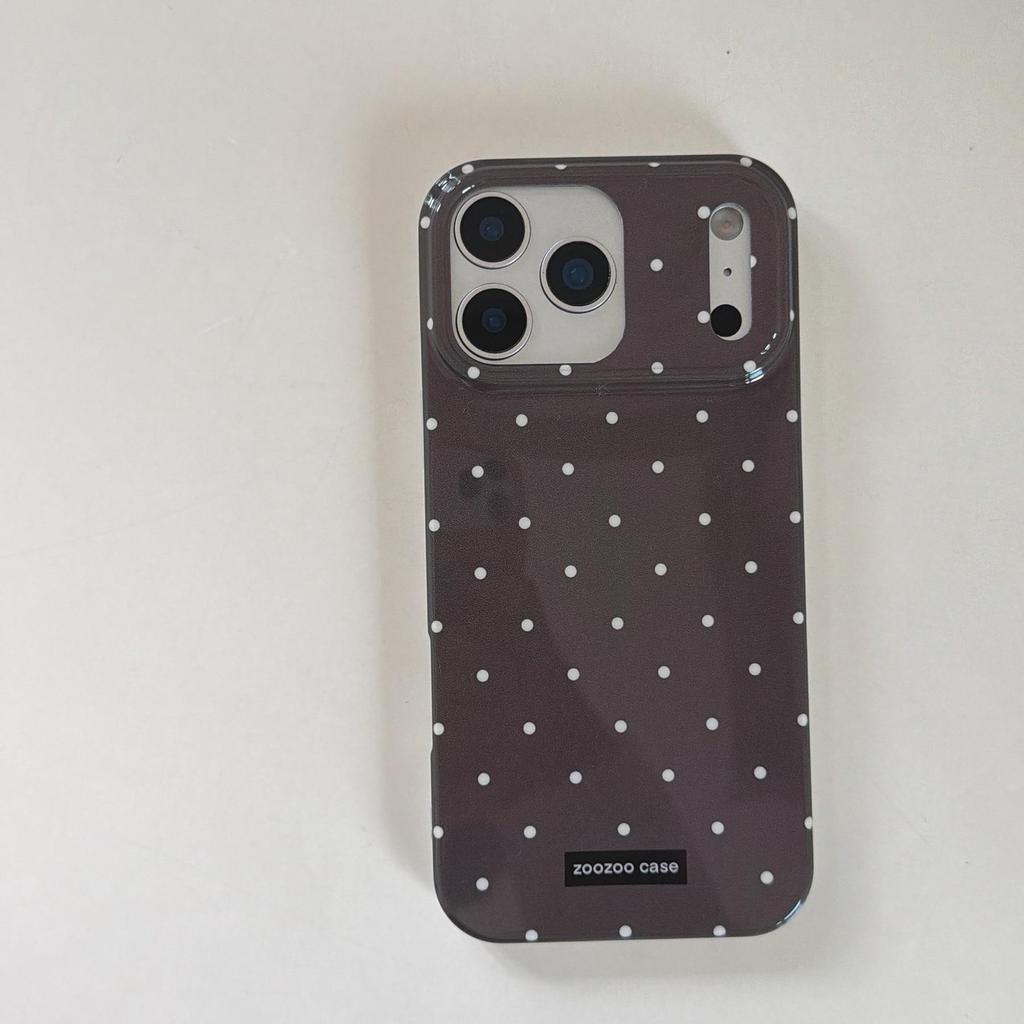 Polka Dot Soft Shell Case for iPhone 16 Pro/17 Pro Max