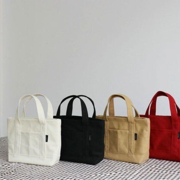 Literary Canvas Tote Bag - Neue Handtasche im japanischen und koreanischen Stil für Damen, niedlicher und lässiger Handyhalter.