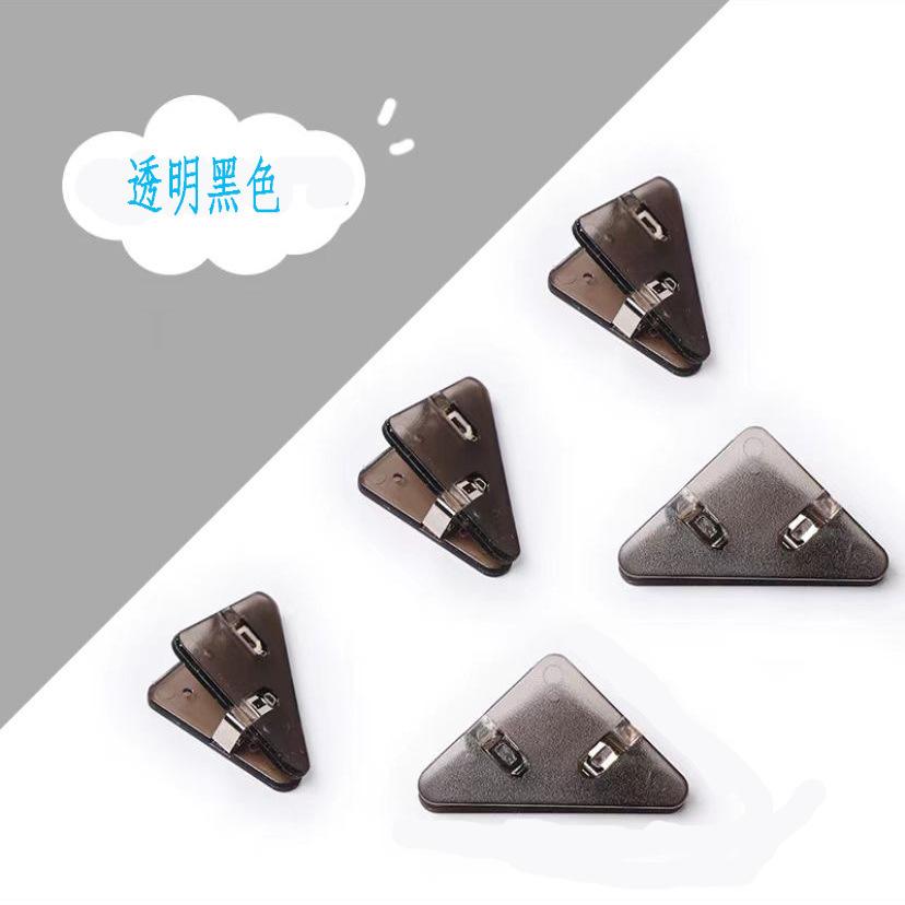 

10pcs Triangle File Corner Paper Clips Book Paper Corner Clip Binder Clip For Desk Storage Shelf Office Desktop Organizer