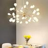 Firefly Branch Nordic Chandelier: Modern Minimalist Lighting for Living Rooms, Restaurants, and Bedrooms