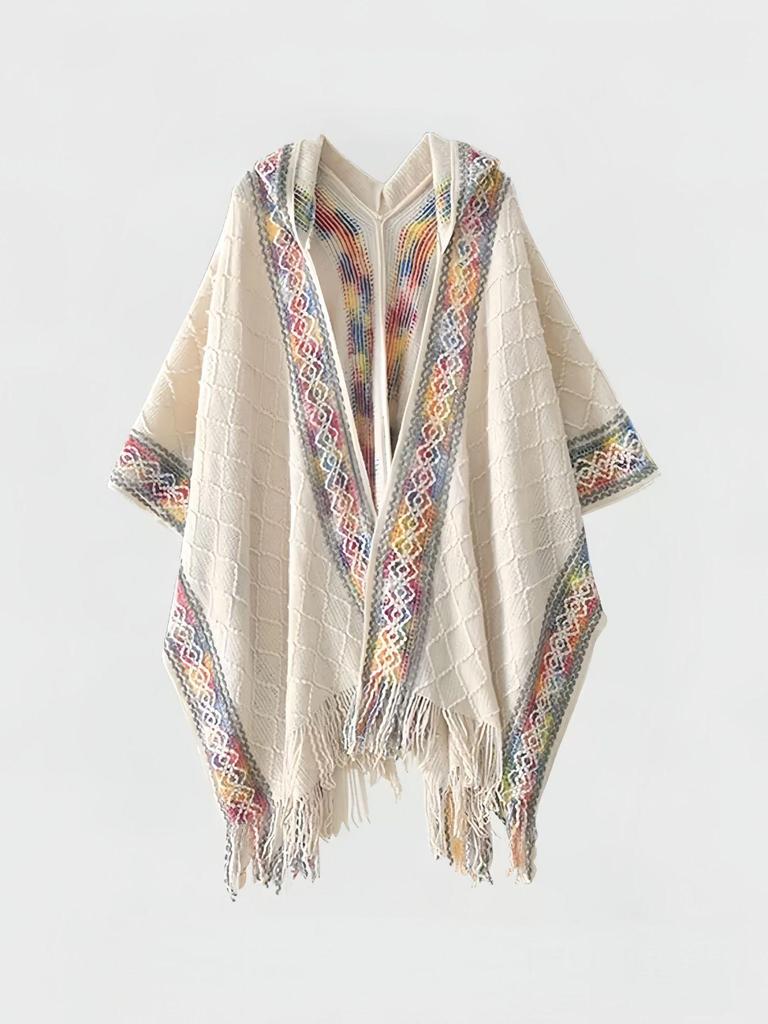 Kawanishi Yunnan Ethnic Yellow Shawl Cape Women's Outerwear