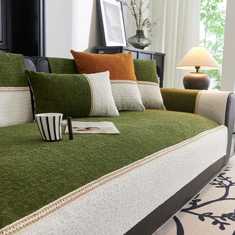 Texture Sense New Chenille Sofa Cushion Four Seasons Universal Splicing Sofa Seat Cushion Anti-Cat Scratch Cross-Border Special Supply