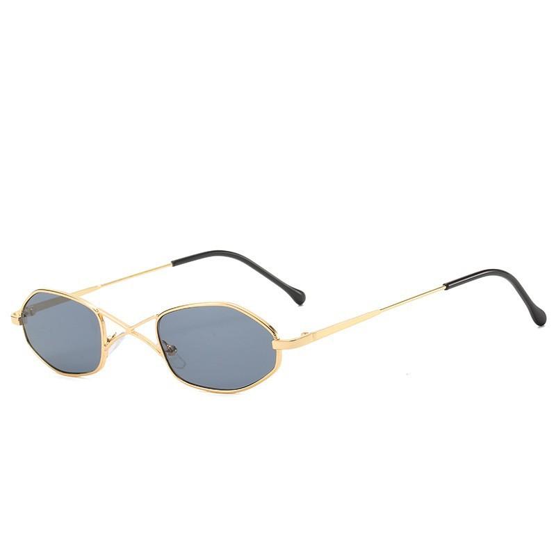 

Трендовые солнцезащитные очки с маленькой оправой 2019 года, персонализированные очки с двойной перекладиной, солнцезащитные очки с градиентным цветом для женщин 3437 spot