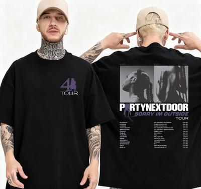 Rap Party Nextdoor Real Womens Journey Merch Tshirt Party NEXTDOOR 4 Graphic Tshirt Mens Fashion Cotton Hiphop Tshirt