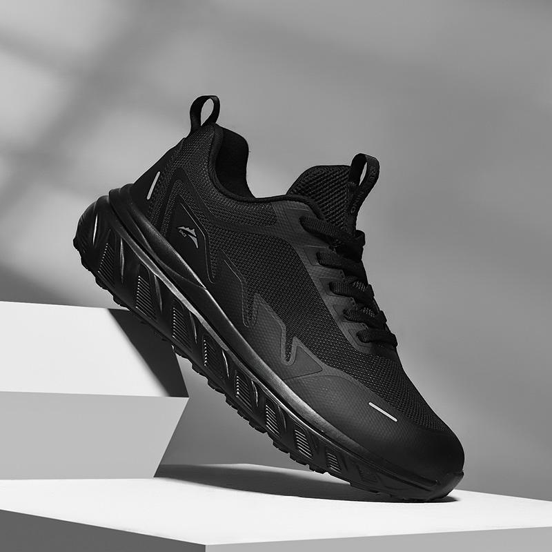 Wide Last Wide Head Mesh Spring And Autumn Sports Shoes Breathable Fly-Woven Running Sports Shoes Men'S Soft-Soled Travel Shoes