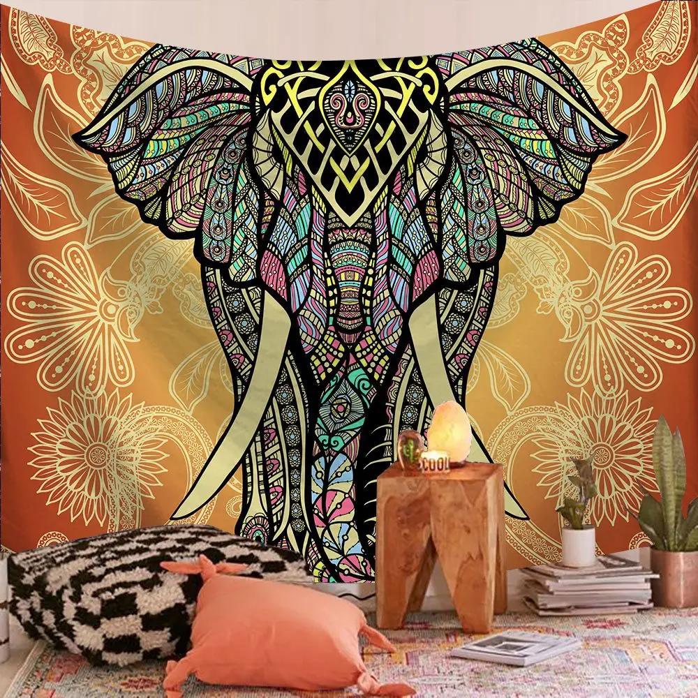 VIKAMA Vintage Ethnic Style Tapestry Elegant Printing Bohemian Style Bedroom And Living Room Decorative Tapestry