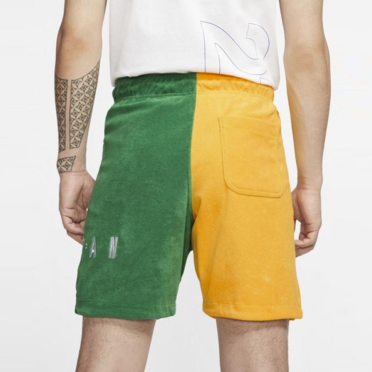 Jordan Sport DNA Color-Block Shorts Men Bottoms Yellow Green CJ6097-728