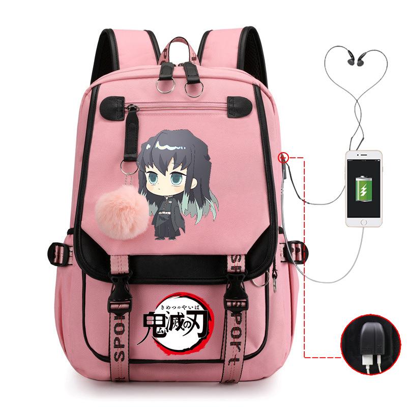 Demon slayer ghost extermination column student schoolbag junior high school student primary school student middle school student backpack