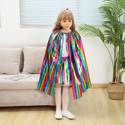 Mantello arcobaleno per bambini Distinguiti alle feste di Halloween con questo mantello cosplay fai da te Fornitura di Halloween