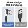 90 Elbow Spring Retractable 0.35-1.6M 6A Fast Charging USB C Cable USB-C to USB-C PD 3.0 for iPhone 15 Pro/Android/Samsung