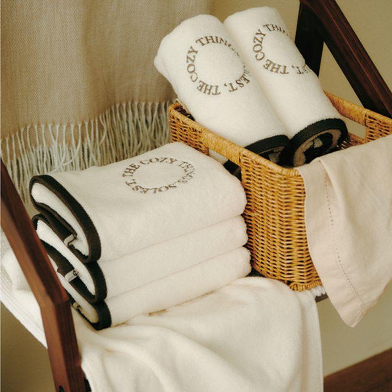 Solest Cotton & Bamboo Fabric Whip Towel Acne Antibacterial 240g Hotel Towel, 4-Piece Convenient Packaging