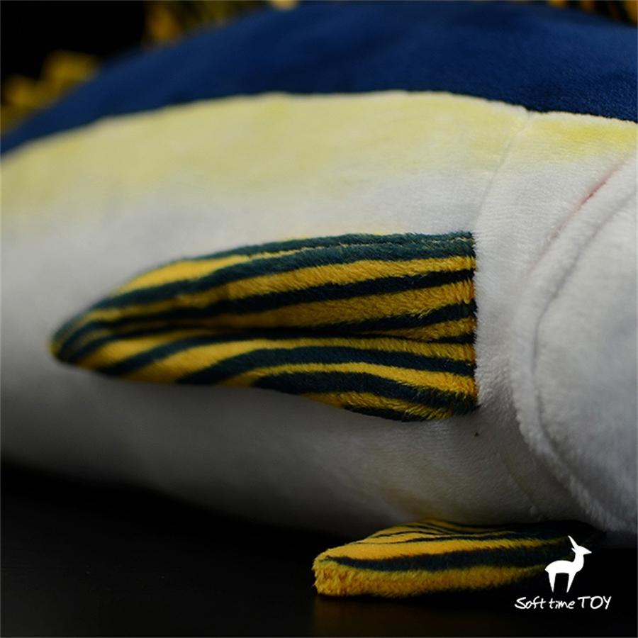 Yellow Fin Tuna High Fidelity Anime Cute Plushie Allison Tuna Fish Plush Toys Lifelike Animals Simulation Stuffed Doll Kawai Toy