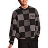 Fila Original Checkered Fashion Warm Pullover Sweater Men Sweater Black F51M519402FBK