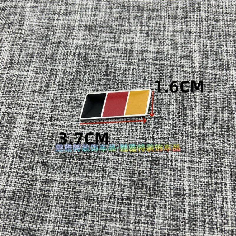 Car Aluminum Sticker Modified UK Germany Italy France Russia Color Scratch Decorative Sticker Random Sticker Tail Sticker