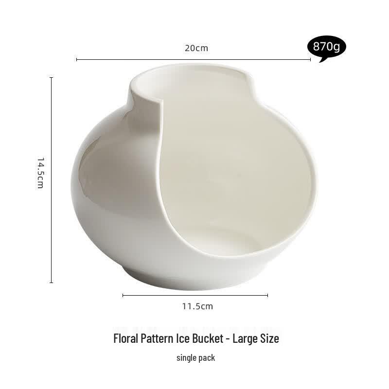 Ruhan Artistic White Porcelain Serving Plate