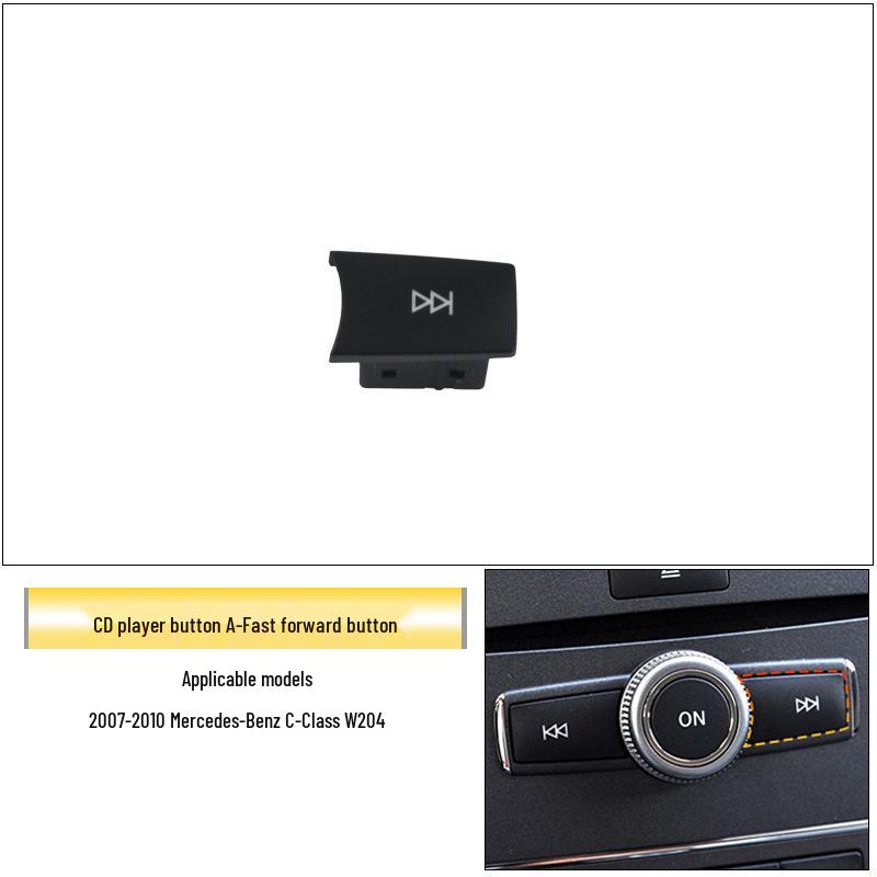 Mercedes-Benz C/B/E-Class Audio CD Button ML350 CLS GLK Console Volume & Track Adjustment