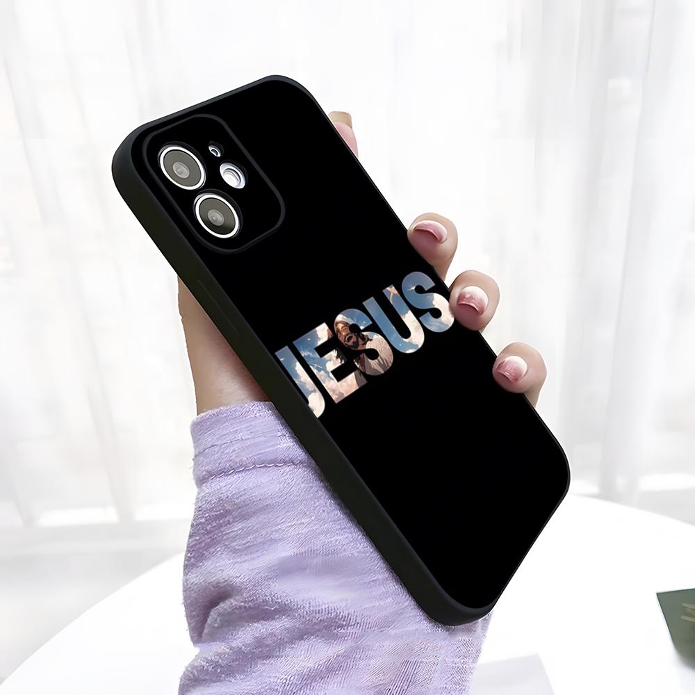 

Чехол для телефона Иисус Для IPhone 17 Pro Max 15 Pro 16 14 Plus 12 13 Mini 11 Pro Ударопрочный Мягкий Чехол iPhone14 Plus