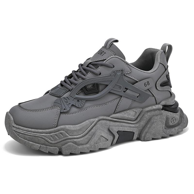 Student Height Increasing Shoes Four Season Thick Soled Men's Casual Sports Shoes Soft Soled Comfortable Outdoor Sneakers