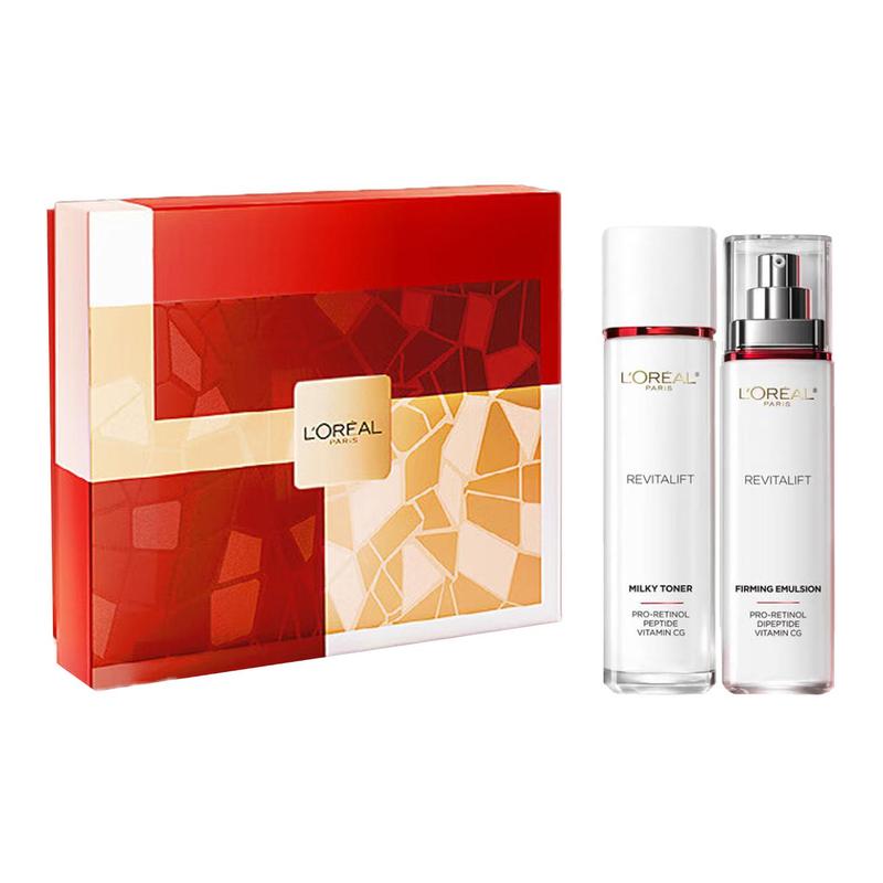 Loreal Paris New Years Limited Edition Rejuvenating Emulsion Skin Care Set - Two-piece Set Rejuvenating Emulsion 110ml  Rejuvenating Softening Toner 1