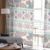 Petal Pattern Texture Feather Modern Printed Tulle Curtains for Bedroom Balcony Window Decor Creative Fashion Home Sheer Curtain