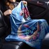 1pc Stitch Elephant blanket Lightweight Flannel Throw for Sofa Bed Travel Camping Livingroom Office Couch Chair