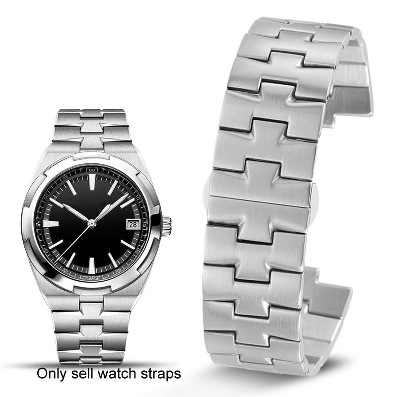

Replacement Stainless Steel Watch Band for Vacheron Constantin Overseas 47450/47040 - Curved End Solid Bracelet 7 8 8.5 mm 24-7mm