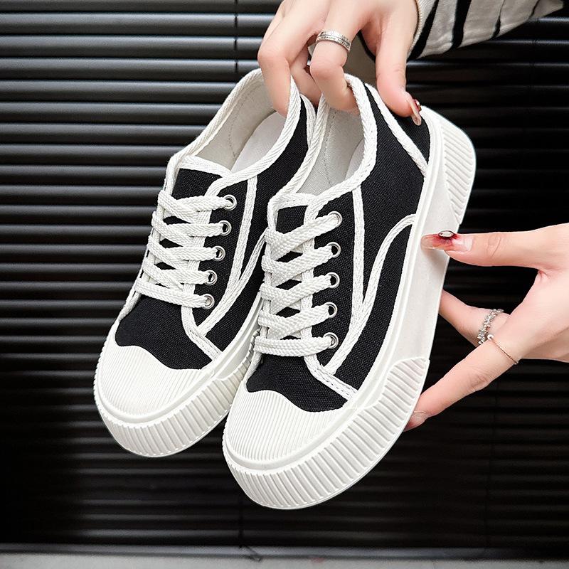 Canvas Shoes Women 2025 New Spring All-match Students High Appearance Level Campus Trend Casual Explosive Board Shoes