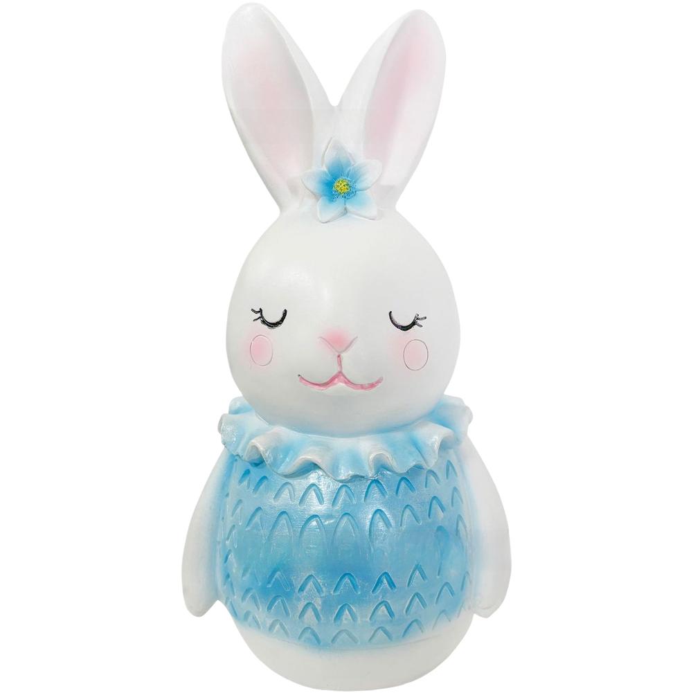 Easter Table Centerpiece Resin Bunny Figurine Hand-Painted Figure Easter Theme Resin Material Modern Minimalist Style