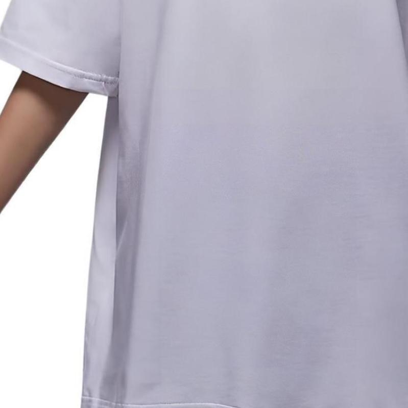 Jordan Essentials Weiches Bequemes Lockeres Rundhals-Kurzarm-T-Shirt Damen Oberteile Weiß HM4373100