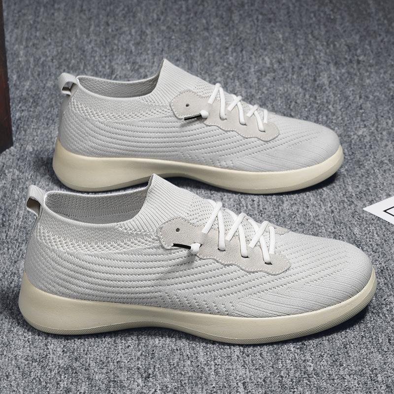 Men's and women's leisure outdoor comfortable breathable mesh shoes flying woven travel shoes spring and summer classic