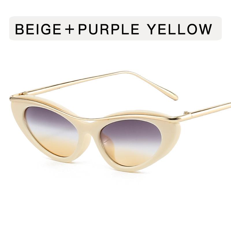 

Vintage Stylish Women Sunglass Cat Eye Shape UV400 Protection Men Sunglasses European American Style Sun Glasses Women