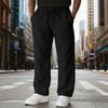 Men's Relaxed,Fit Drawstring Straight,Leg Pants